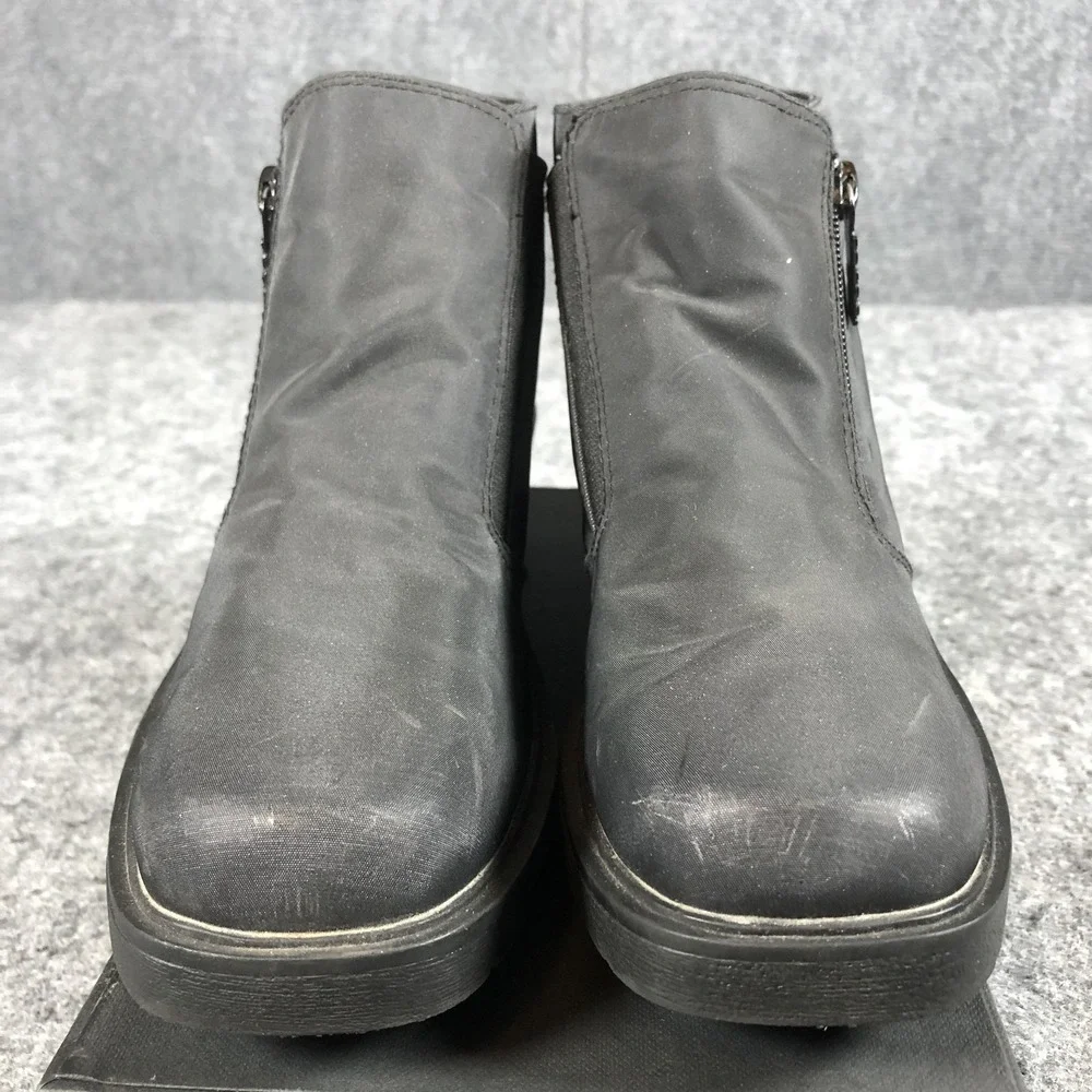 Totes Boots Womens Size 7 Black Piedmont‎ Ankle Block Heel Side Zip Booties